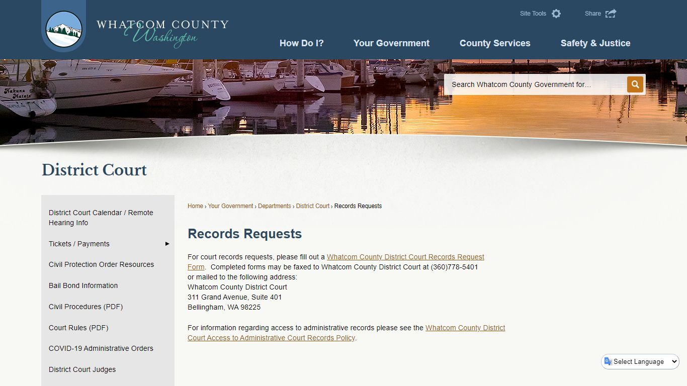 Records Requests | Whatcom County, WA - Official Website