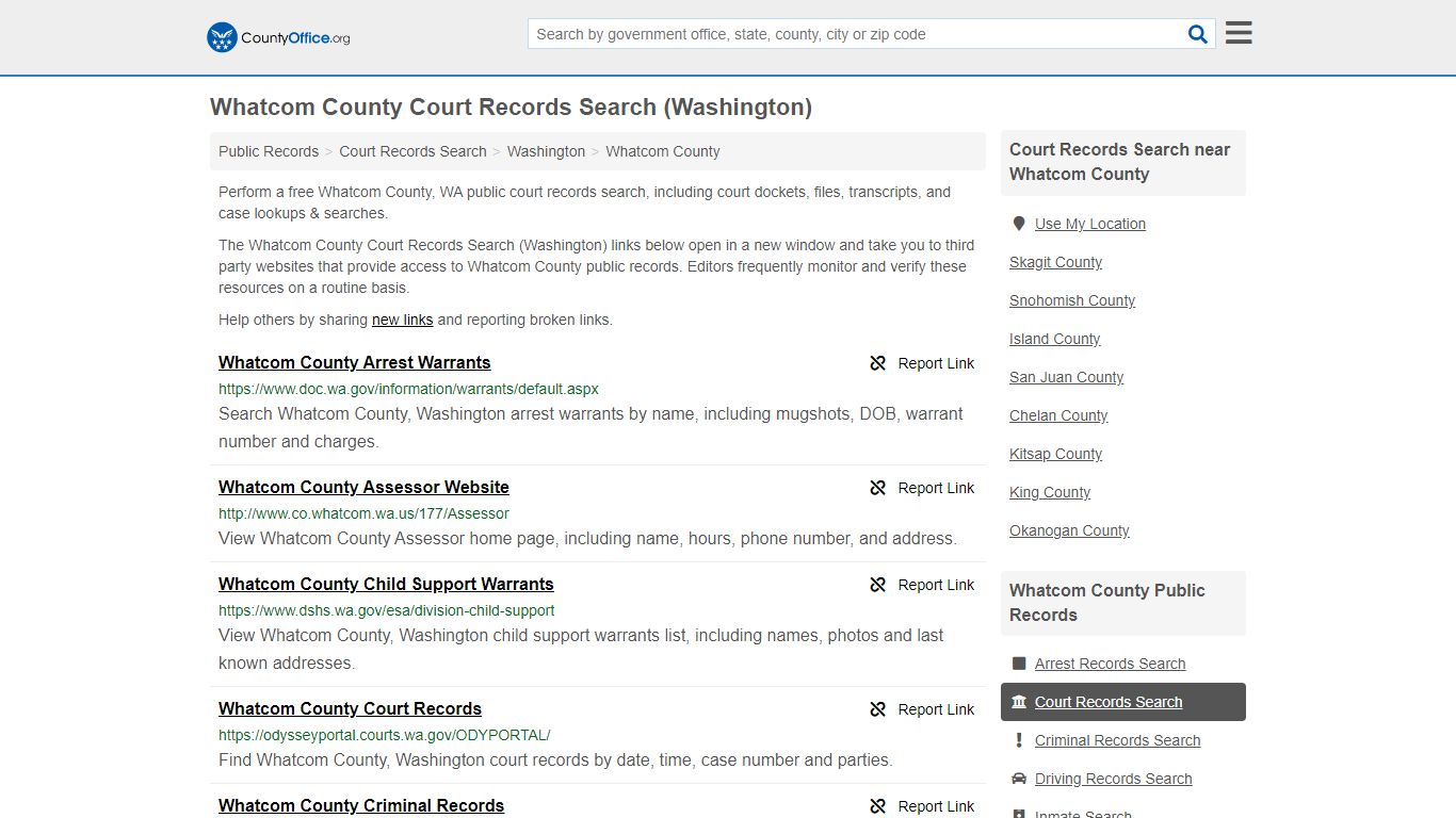Court Records Search - Whatcom County, WA (Adoptions ...