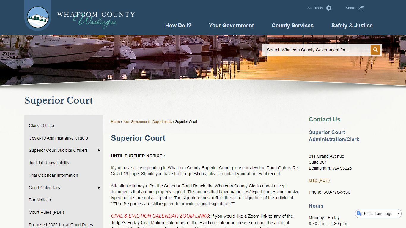 Superior Court | Whatcom County, WA - Official Website