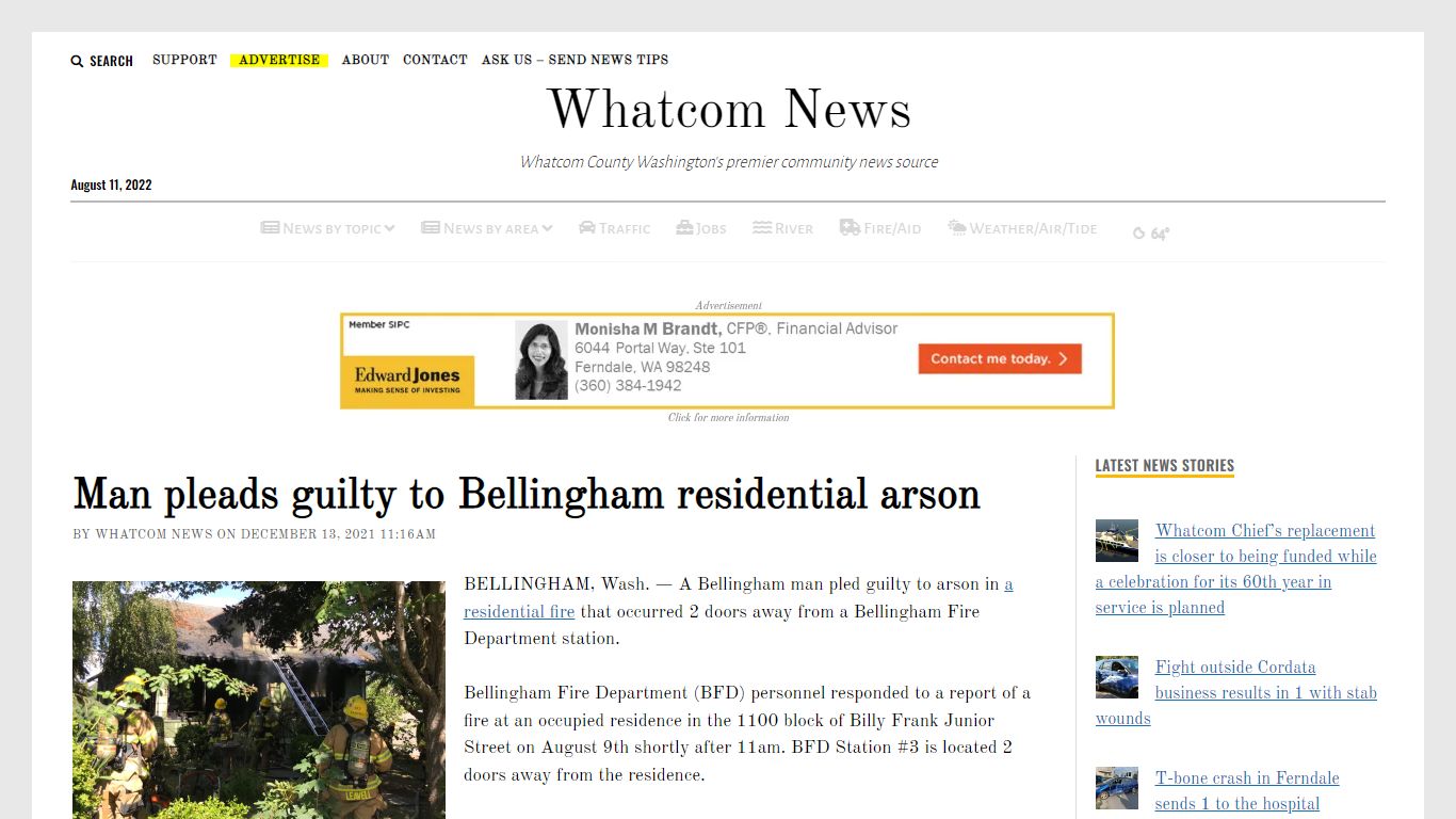 Man pleads guilty to Bellingham residential arson ...